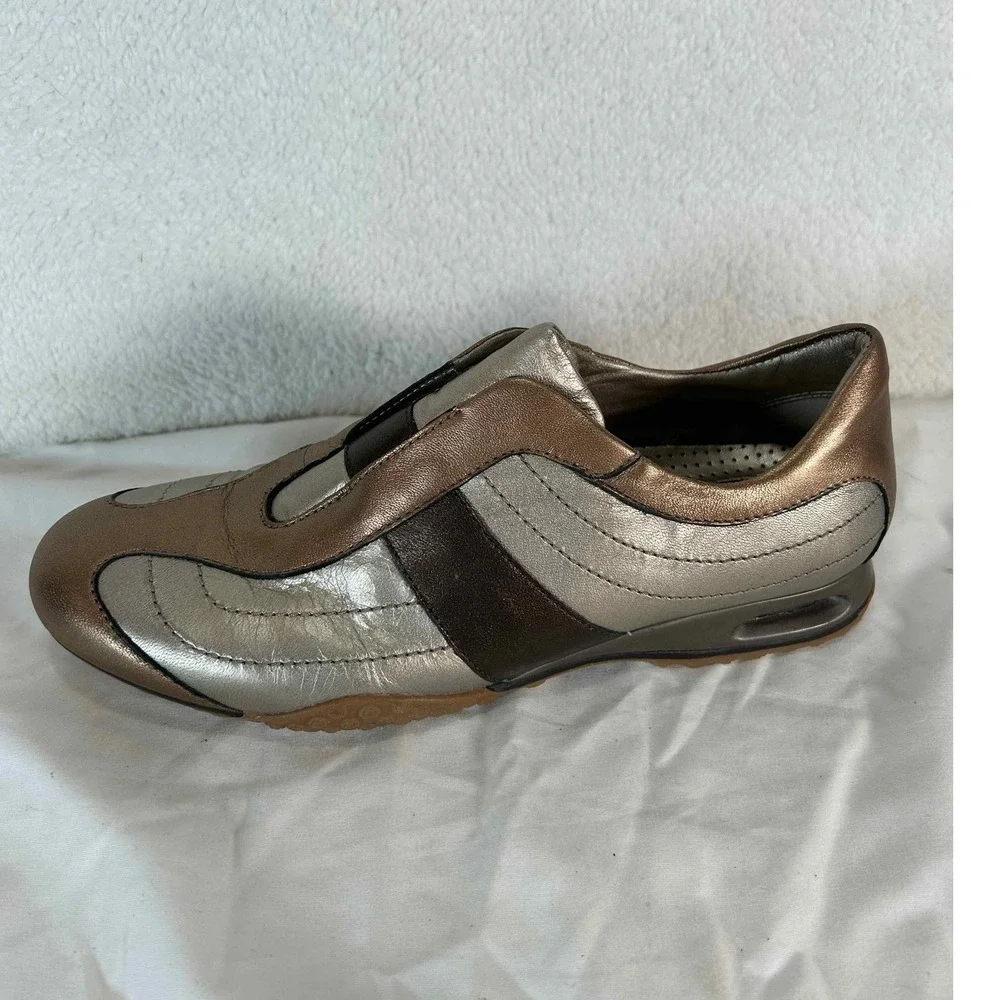 Cole‎ Haan Metallic Brown Slip On Comfort Walking Shoes Casual Everyday Size 7.5
